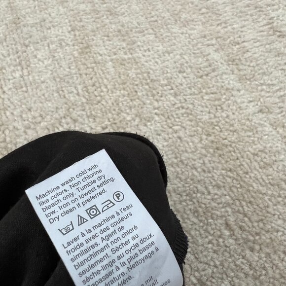 Madewell Texture and Thread Crepe Black Wrap Blouse Top S - Picture 11 of 11